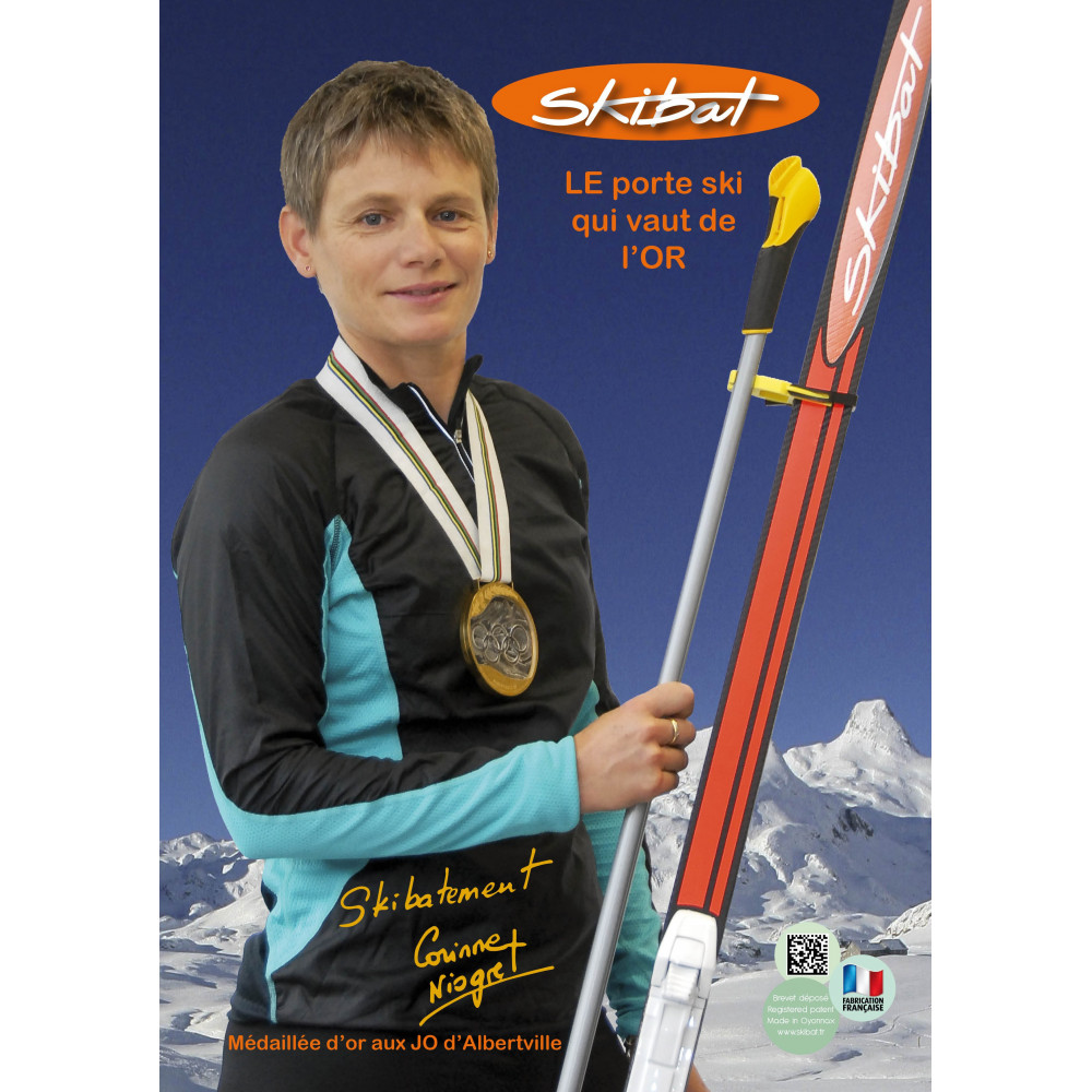 Skibat Attache Skibat porte Ski/Bâton (Paire) - Demers bicyclettes et skis  de fond inc.